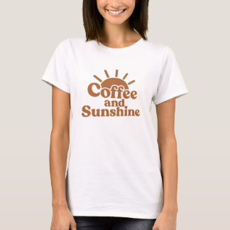 Coffe och solsken Retro solgrafisk t-shirt