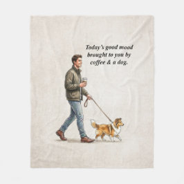 Coffee & a Sable Sheltie Make Today Better Fleecefilt