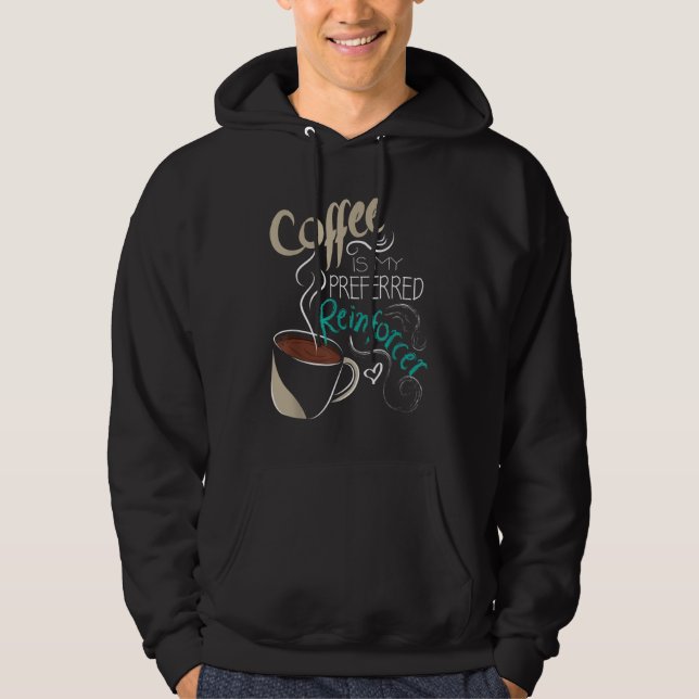 Coffee ABA Therapist Autism Teacher Behavior Analy Hoodie (Framsida)