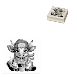 Coffee Addict Cow Stämpel