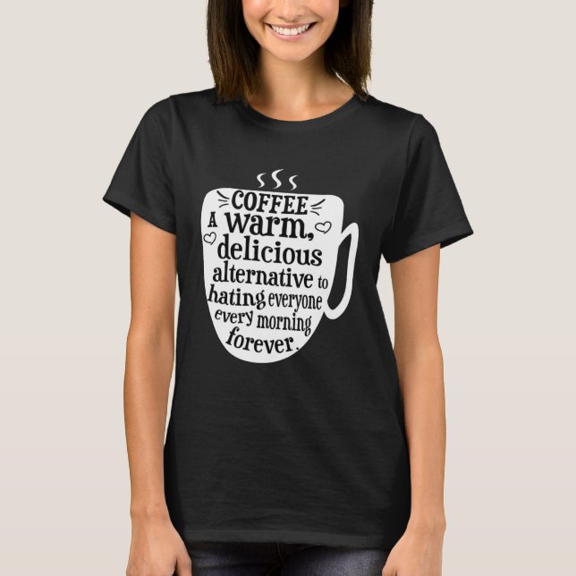 Coffee Addict T Shirt (Framsida)