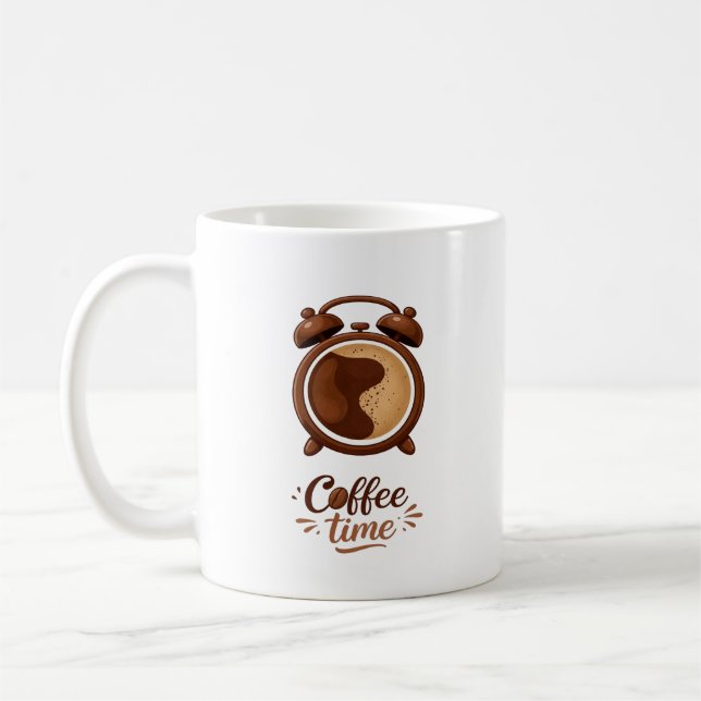 ​Coffee Alarm Clock Morning Wake Up Mug Kaffemugg (Vänster)