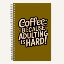 Coffee Älskare "Adulting is Hard" - bärbar dator