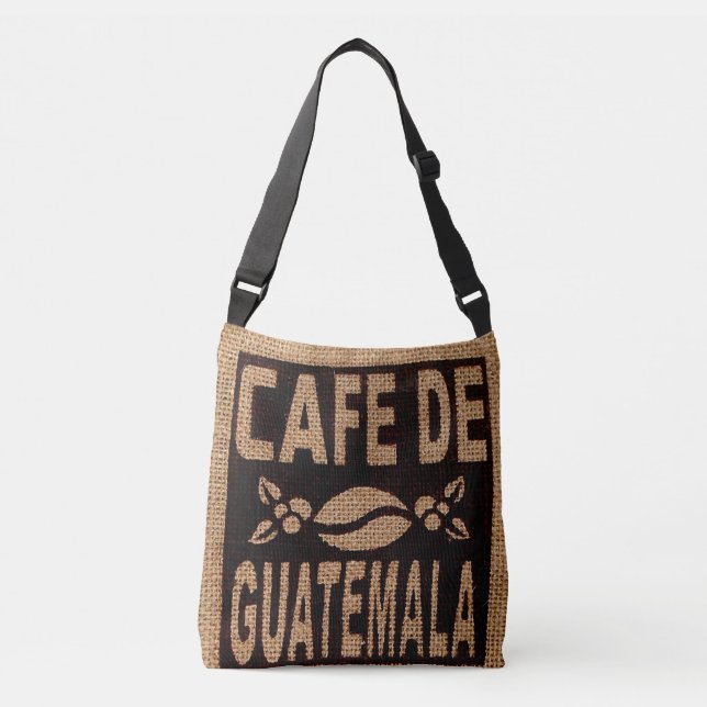 COFFEE ÄLSKARE BURLAP COFFEE BAG PURS AXELVÄSKA (Framsida)