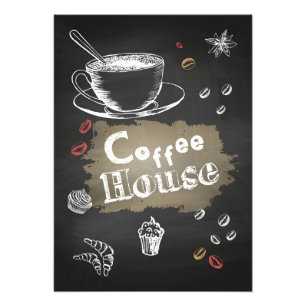 Coffee Älskare Coffee house Blackboard Fototryck