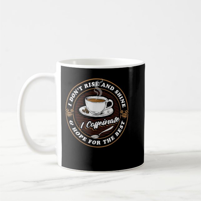 Coffee Älskare Drinker - Caffeine Morgon Espresso  Kaffemugg (Vänster)
