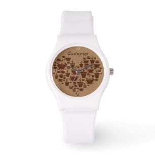 Coffee Älskare Heart Thunder_Cove Armbandsur