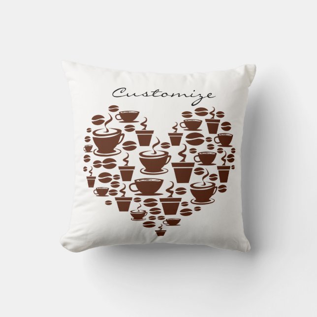 Coffee Älskare Heart Thunder_Cove Kudde (Framsida)