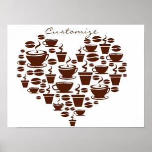 Coffee Älskare Heart Thunder_Cove Poster