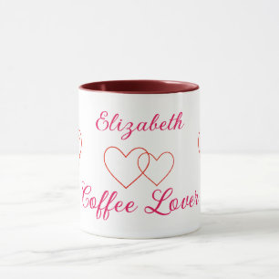 Coffee Älskare Hearts Mugg