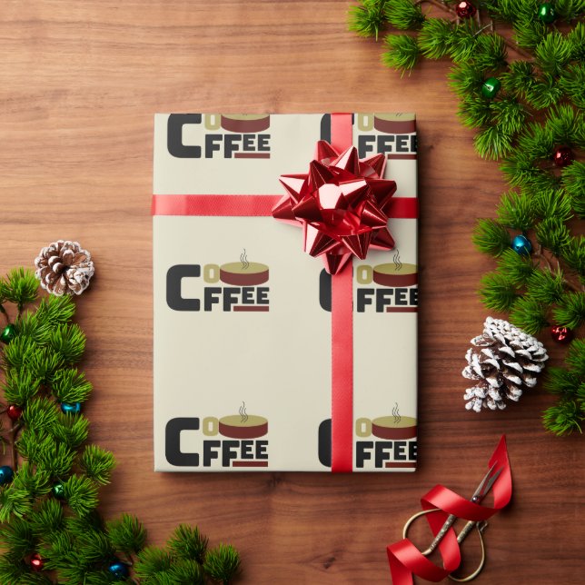 "Coffee Älskare Klubb"T-Shirt Presentpapper (Julgåva)