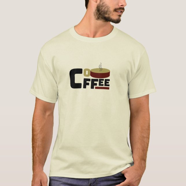 "Coffee Älskare Klubb"T-Shirt T Shirt (Framsida)
