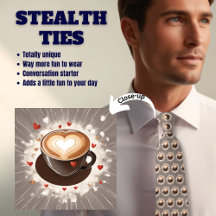 Coffee Älskare som använder Valentine Heart Stealt