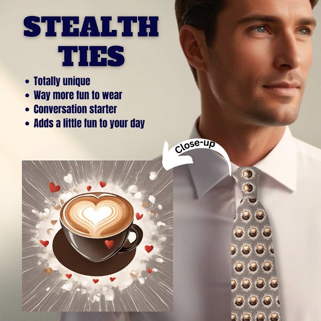 Coffee Älskare som använder Valentine Heart Stealt Slips (Skapare uppladdad)