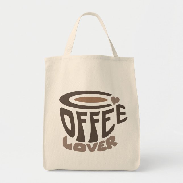 Coffee Älskare Tote Bag Tygkasse (Framsidan)