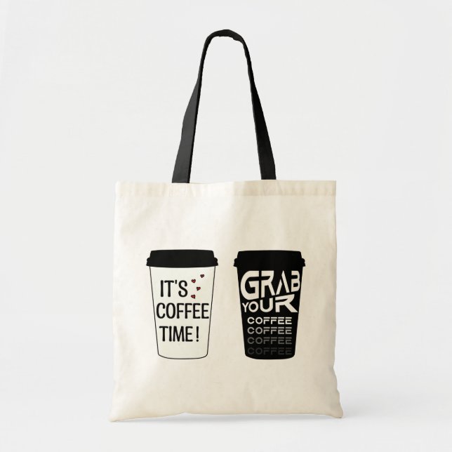 Coffee Älskare Tote Bag Tygkasse (Framsidan)