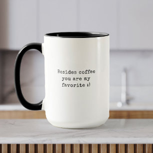 Coffee Älskare Valentine Day Roligt Humor Typewrit Mugg