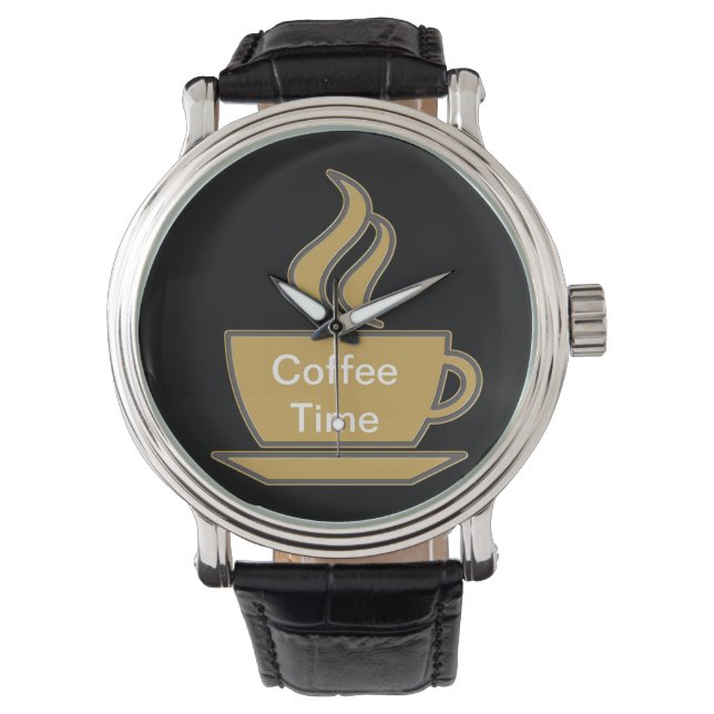 Coffee Älskare Wristwatch Armbandsur (Framsida)