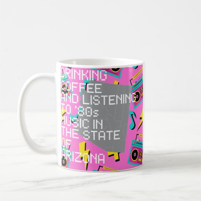 Coffee and '80s Music in Arizona  Kaffemugg (Vänster)