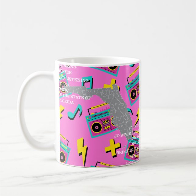 Coffee and '80s Music in Florida  Kaffemugg (Vänster)