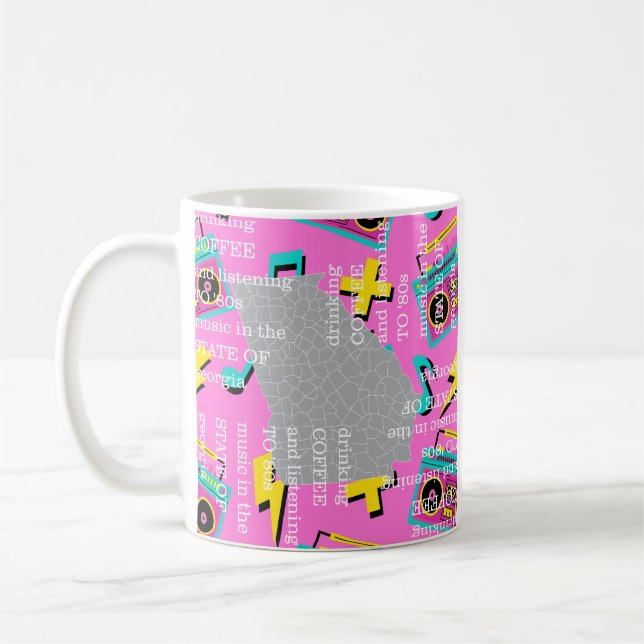 Coffee and '80s Music in Georgia  Kaffemugg (Vänster)