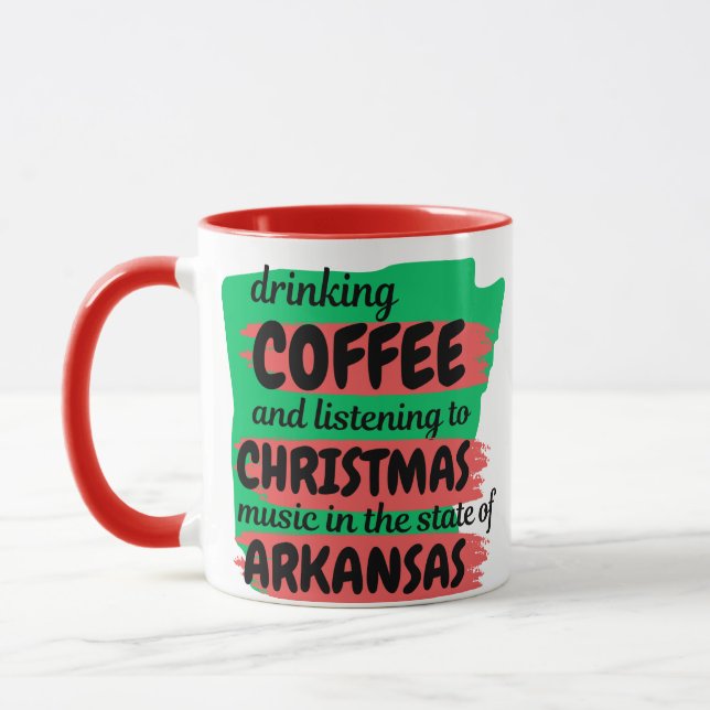 Coffee and Christmas Music in Arkansas  Mugg (Vänster)