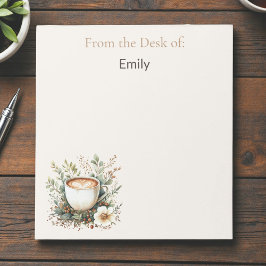 Coffee and Floral Anteckningsblock