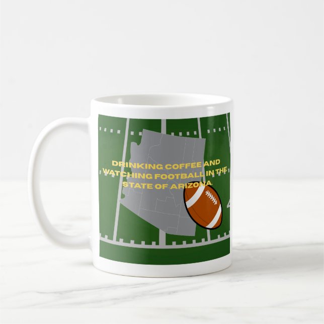 Coffee and Football in Arizona  Kaffemugg (Vänster)