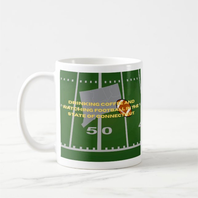 Coffee and Football in Connecticut  Kaffemugg (Vänster)