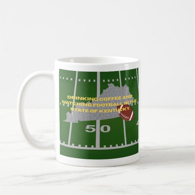 Coffee and Football in Kentucky  Kaffemugg (Vänster)