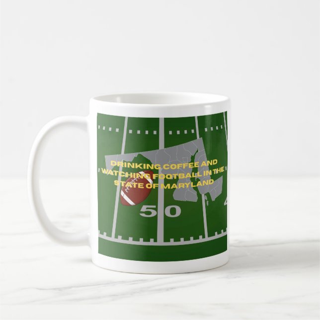 Coffee and Football in Maryland  Kaffemugg (Vänster)