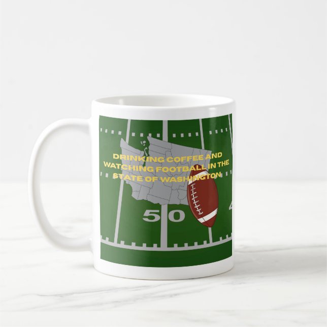 Coffee and Football in Washington  Kaffemugg (Vänster)