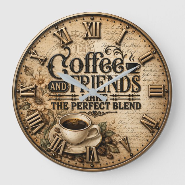 Coffee and Friends  Stor Klocka (Framsida)
