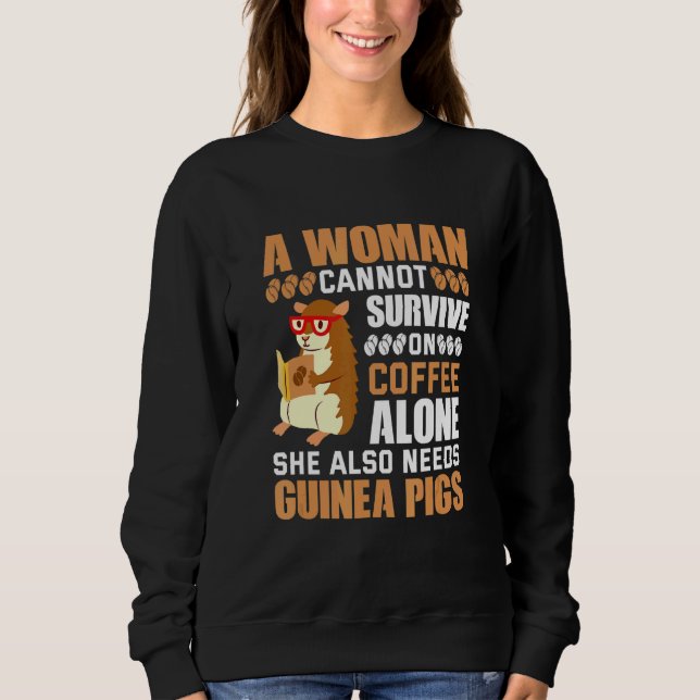 Coffee And Guinea Pigs   T Shirt (Framsida)