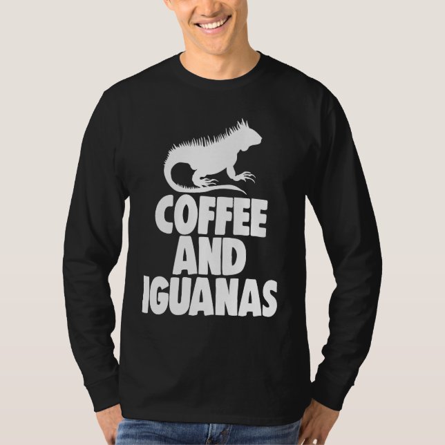Coffee And Iguanas  Women Animal T Shirt (Framsida)