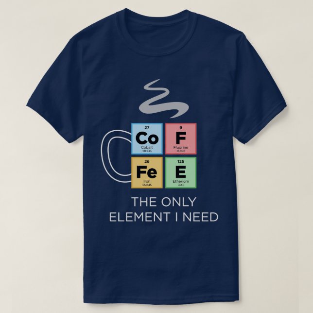 COFFEE är det enda Inslag I som behöver periodiskt T Shirt (Design framsida)