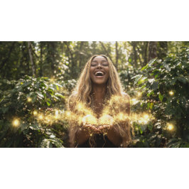 COFFEE - AROMA DELICIOSO FYRKANTIG KLOCKA