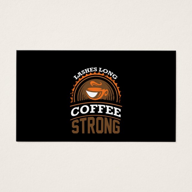 Coffee Art Coffee Strong Visitkort (Framsidan)