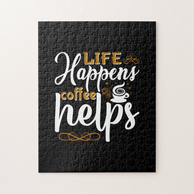 Coffee Art Life förekommer Coffee Hjälps Pussel (Vertikal)