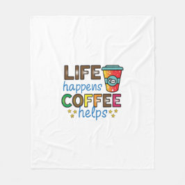 Coffee Art Life råkar ut Coffee Hjälps Fleecefilt