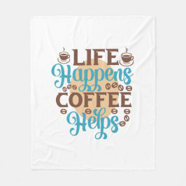 Coffee Art Life råkar ut Coffee Hjälps Fleecefilt