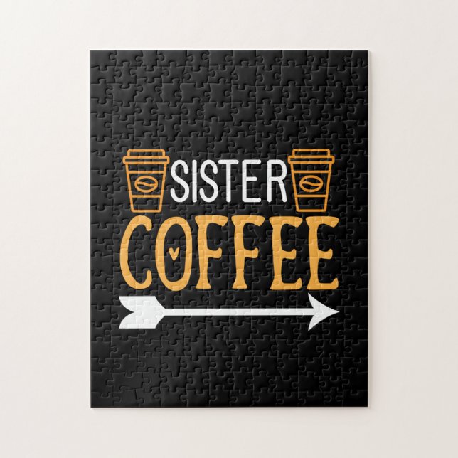 Coffee Art Sister Coffee Pussel (Vertikal)