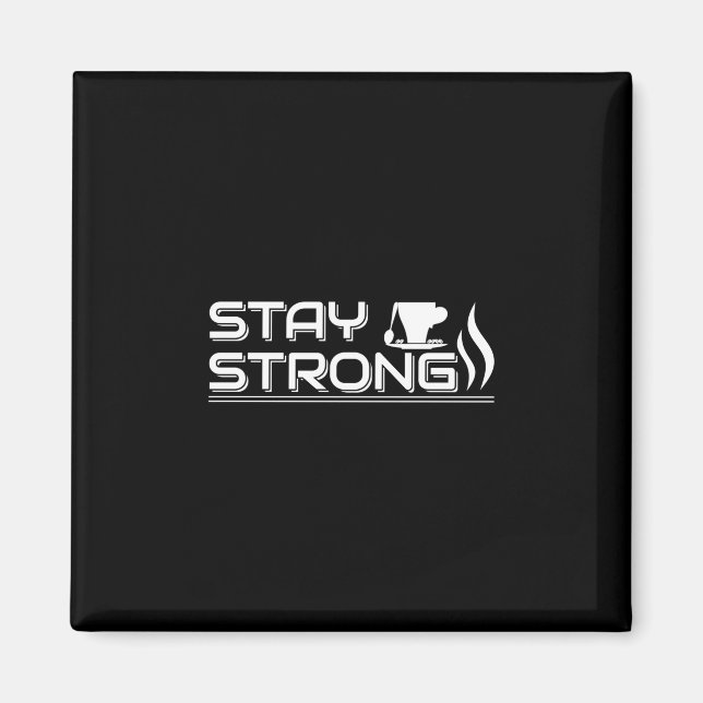 Coffee Art Stanna starkt Magnet (Framsidan)