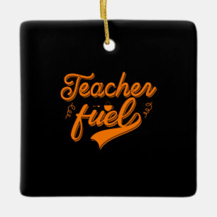 Coffee Art Teacher Fuel Julgransprydnad Keramik