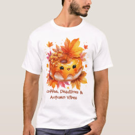 Coffee & Autumn Vibes Donut T-Shirt