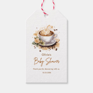 Coffee Baby brygger Baby Shower Tack Presentetikett