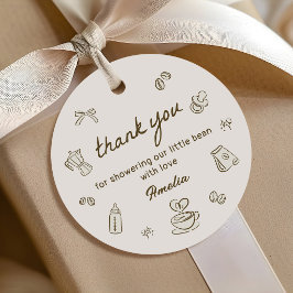 Coffee Baby is Brewing Baby Shower Gåvor Etiketter