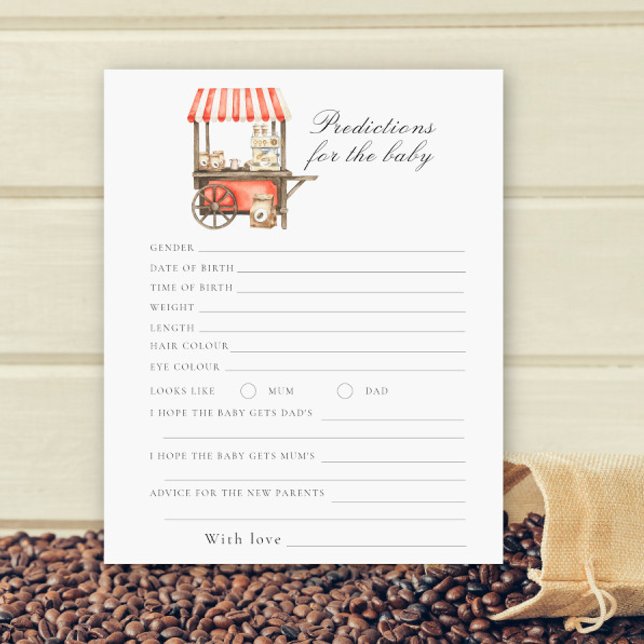 Coffee baby shower - predictions and advice baby (Skapare uppladdad)