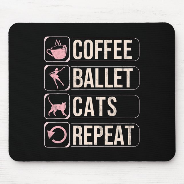 Coffee Ballet Cats Repeat Funny Dancing Dancer Musmatta (Framsidan)