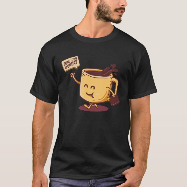 Coffee Barista Coffee Drinker T Shirt (Framsida)